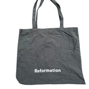 Reformation Charcoal Canvas Tote